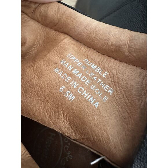 Jeffrey Campbell Havana Last Rumble Black Leather Heeled Ankle Boots size 6.5 - Picture 7 of 14